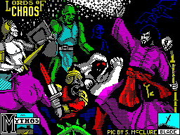 Lords Of Chaos Loading Screen for the Sinclair Spectrum